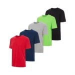Essential Elements 5 Pack: Men's Crew Neck 100% Pure Cotton