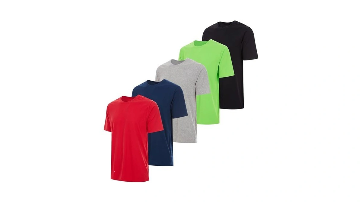 Essential Elements 5 Pack: Men's Crew Neck 100% Pure Cotton