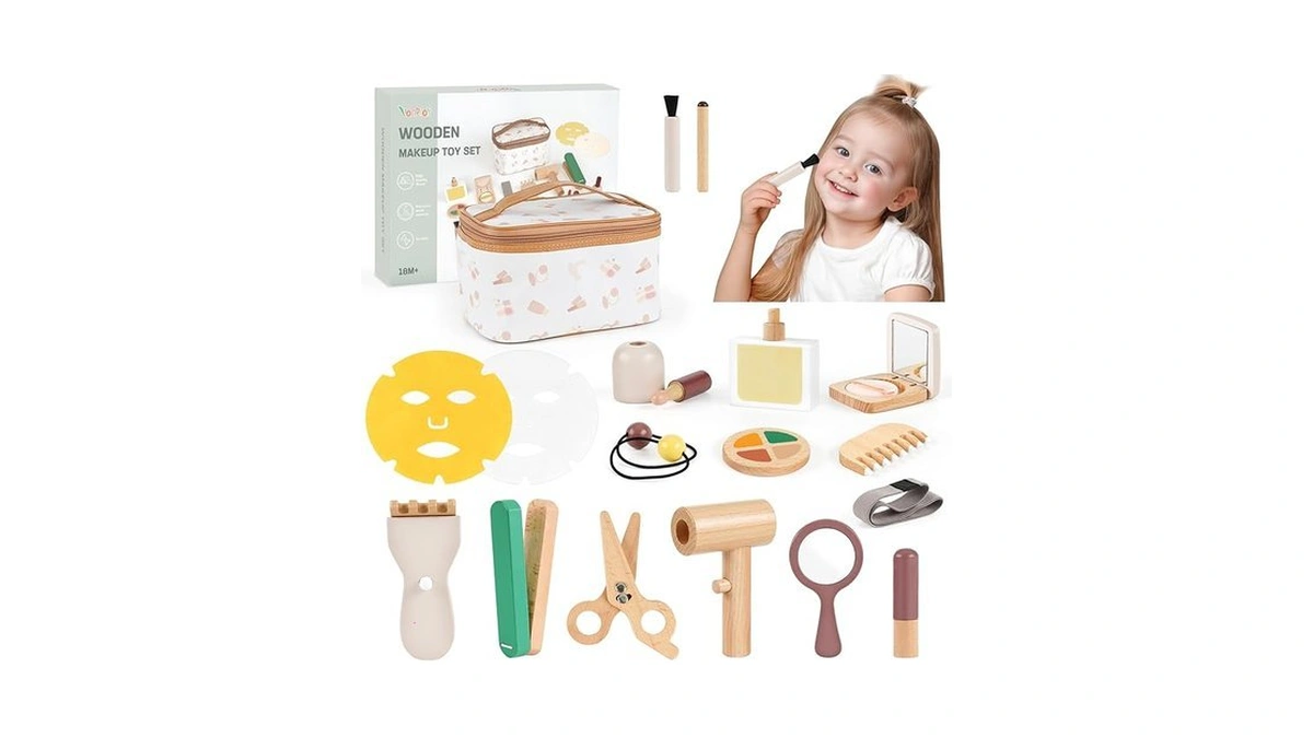 Vanplay Wooden Makeup Kit - Toys For 2 3 Year