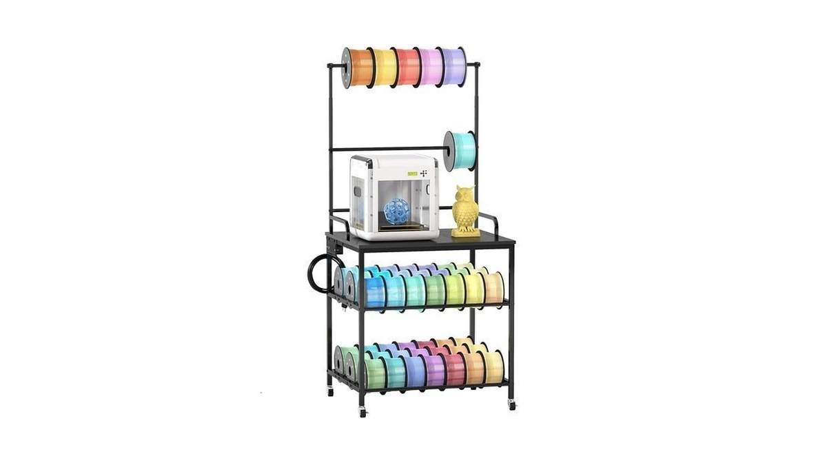 Socomf Metal 3d Printer Table With Filament Storage,mobile 3d Filament