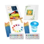 Kastewill Acrylic Paint Set, 52pcs With Paint, Painting Brushes,acrylic Paints