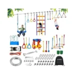 Szhtmzxc Ninja Warrior Obstacle Course For Kids Backyard Outdoor, 55ft