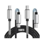 Long Usb C To Type C Charger Cable 10ft, 60w