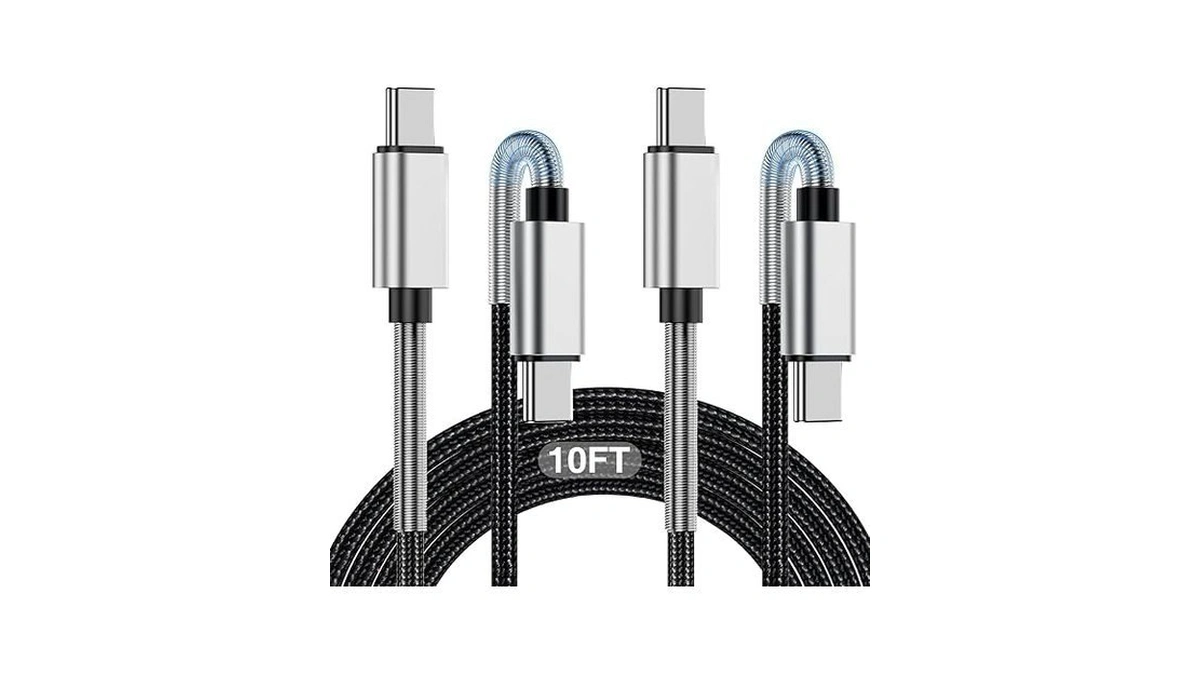 Long Usb C To Type C Charger Cable 10ft, 60w
