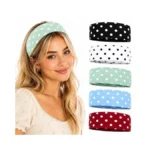 Lagwiuy Polka Dot Headband For Women, 5 Pack Non Slip