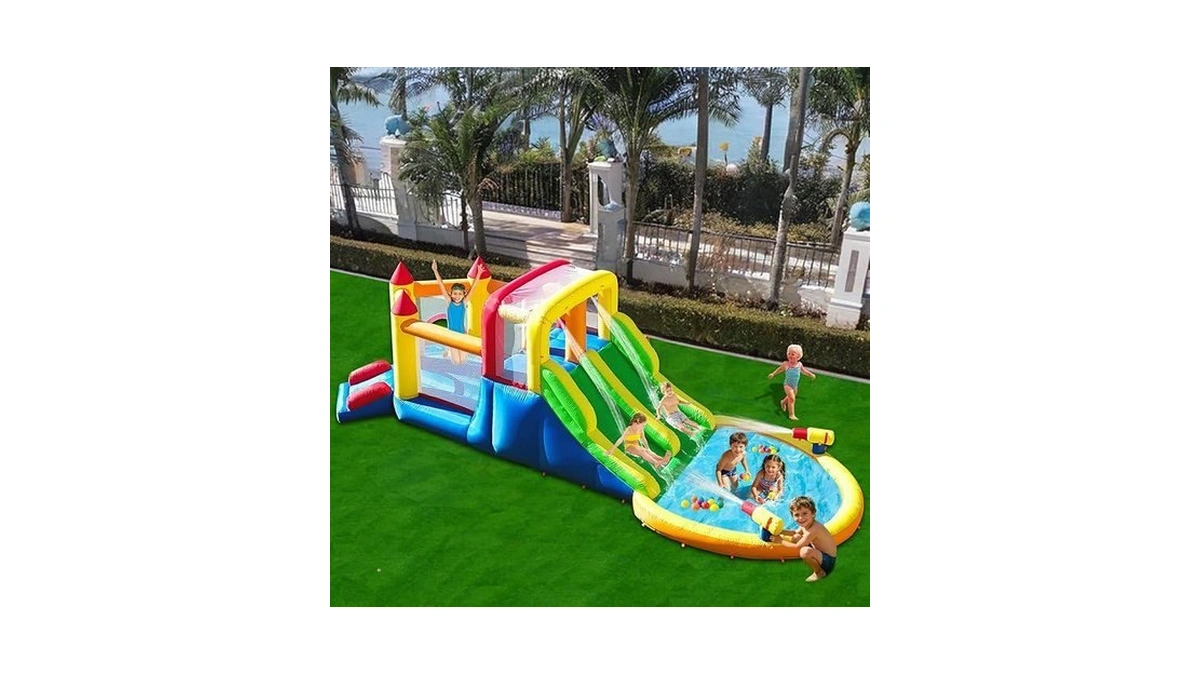Umbalir Infiatable Bonuce House With 4 Slides & Large Splash