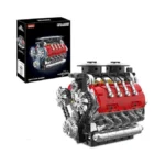 Ikkosya V8 Engine Model Kit That Runs - Twin-turbo Engine
