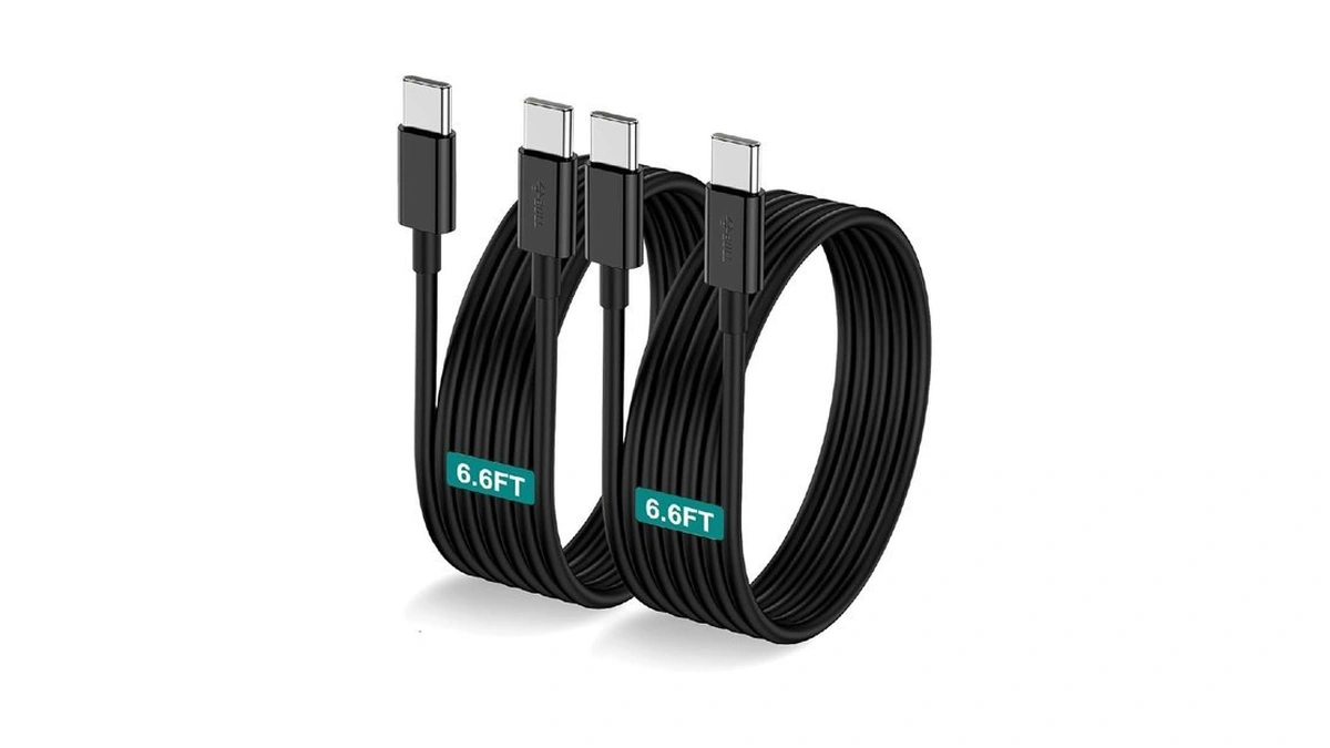 Usb C To Usb C Cable 6.6ft [2-pack], 60w Fast