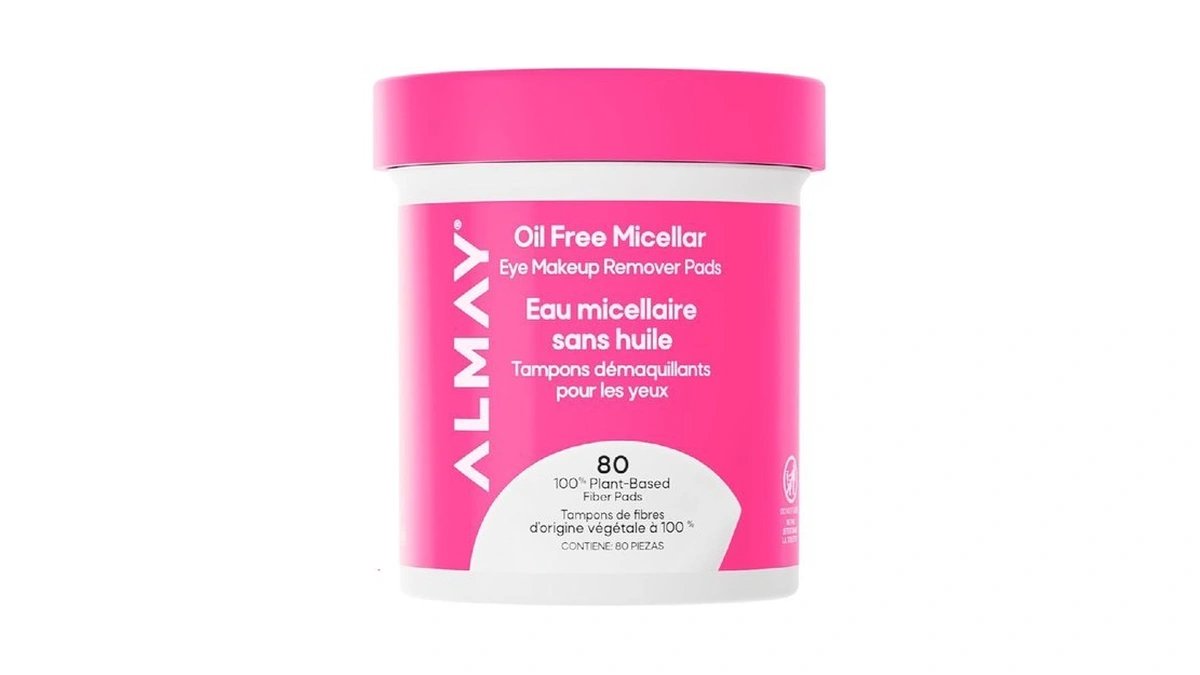 Almay Oil Free Micellar Eye Makeup Remover Pads, Gentle &