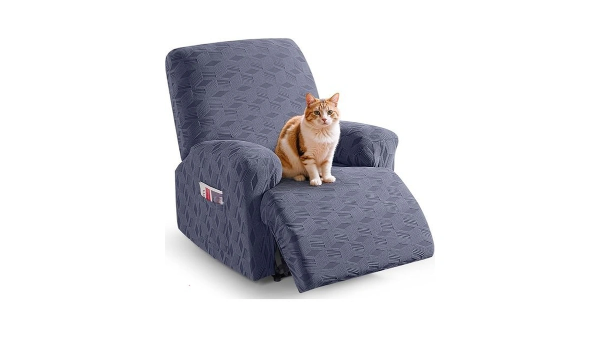 Taococo Oversized Recliner Cover Stretch Recliner Chair Covers, Jacquard Reclining