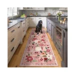 2x6 Machine Washable Runner Rug, Kitchen Hallway Area Rug Dark