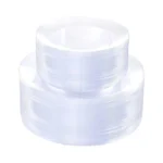 Pulote 100pieces Clear Plastic Plates - Premium Heavyweight Plastic Clear