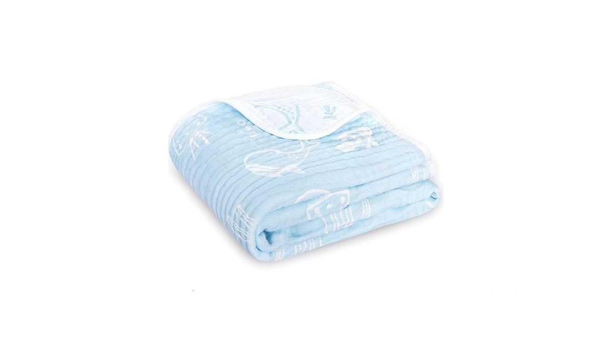 Boprio Muslin Baby Blanket Ultra Soft And Lightweight Versatile Swaddle