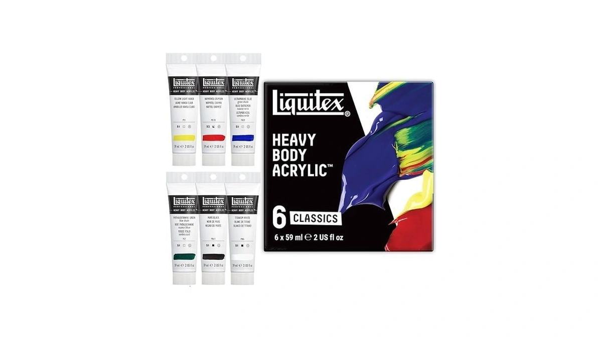 Liquitex Professional Heavy Body Acrylic Paint, Classic 6 X 59ml