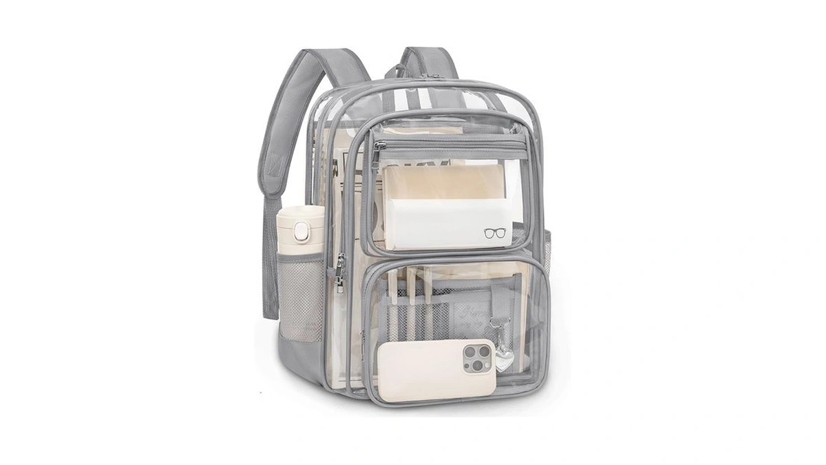 Clear Backpack For School, Large Heavy Duty Clear Bookbag With