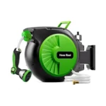 Retractable Garden Hose Reel 100ft X 1/2 In, Wall Mount