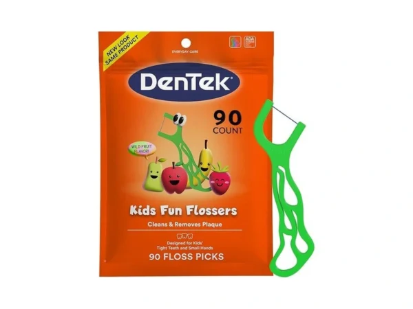Dentek Fun Flossers – Kids Floss Picks With Wild Fruit