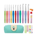 Piiwiau Crochet Hooks-11 Sizes Crochet Hook Set 2mm-10mm, 30 Pack