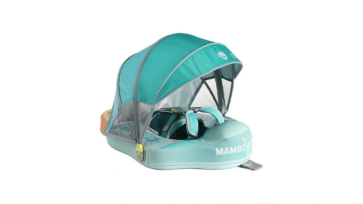 Mambobaby Float Non-inflatable Baby Float With Canopy, Five-point Safety System,