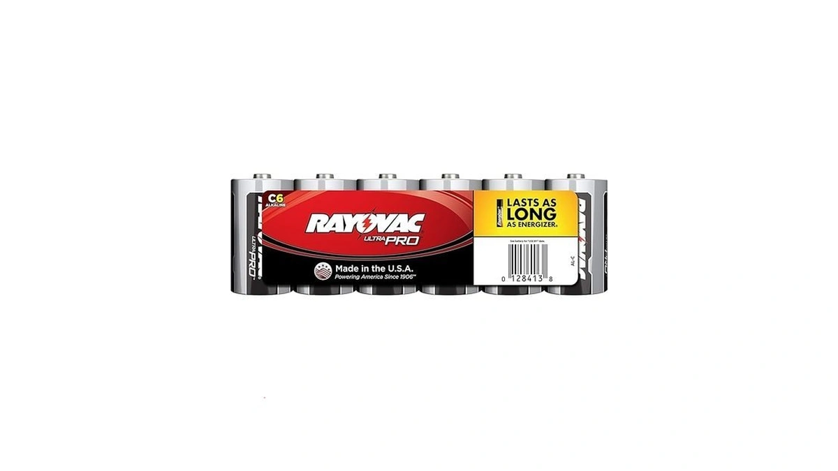 Rayovac C Batteries, Ultra Pro C Cell Batteries Alkaline, 6