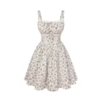 Scarlet Darkness Floral Corset Dress Summer Mini Dresses For Women