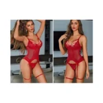 Avidlove Women Lace Garter Lingerie Set With Underwire Strappy Cutout