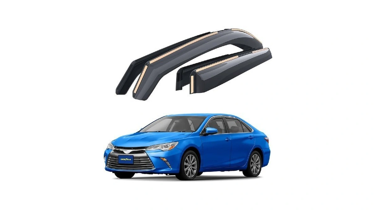 Goodyear Shatterproof In-channel Window Deflectors For Toyota Camry 2015-2017, Rain