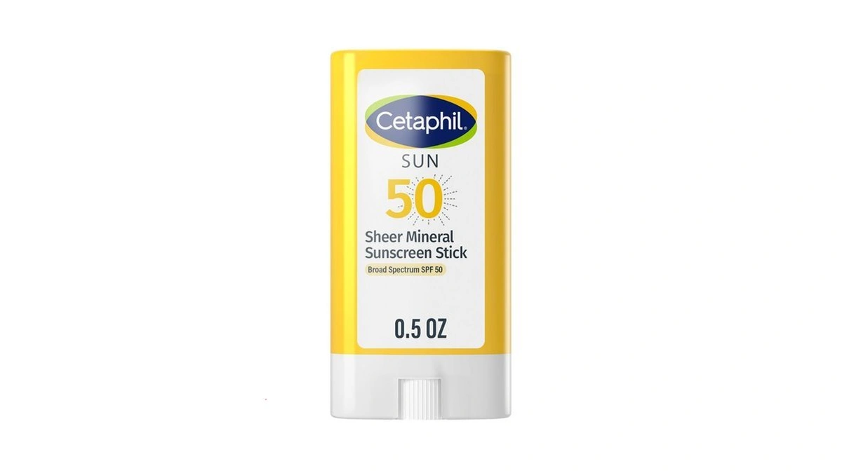 Cetaphil Sheer Mineral Sunscreen Stick For Face & Body, 0.5oz,