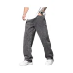 Qgrswbc Mens Jeans Regual Fit Y2k Denim Pants Hip Hop