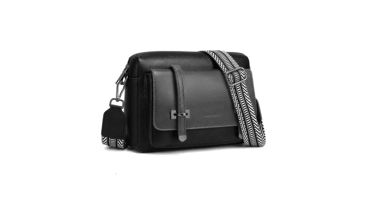 Goinsound Crossbody Purses For Women Vegan Leather Crossbody Bag With