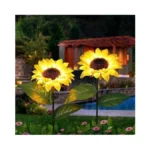 Xbllcyiv 2 Pack Solar Garden Stake Lights, Outdoor Sunflower Led
