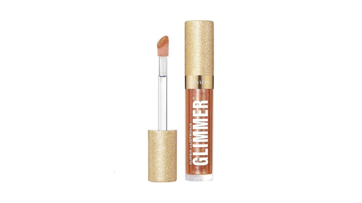 Revlon Super Lustrous Glimmer Gloss, Non-sticky Hydrating Lip Gloss, High-shine