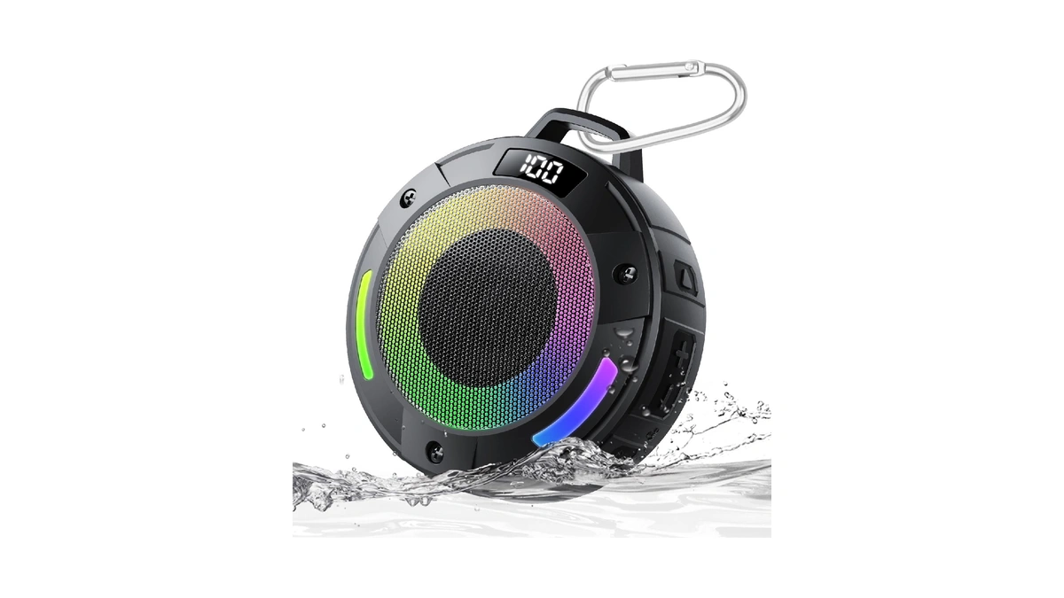 Bluetooth Speaker, 2026 Portable Wireless Shower Speaker, Digital Display Portable