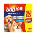 Bounce Pet Hair And Lint Guard Mega Dryer Sheets With