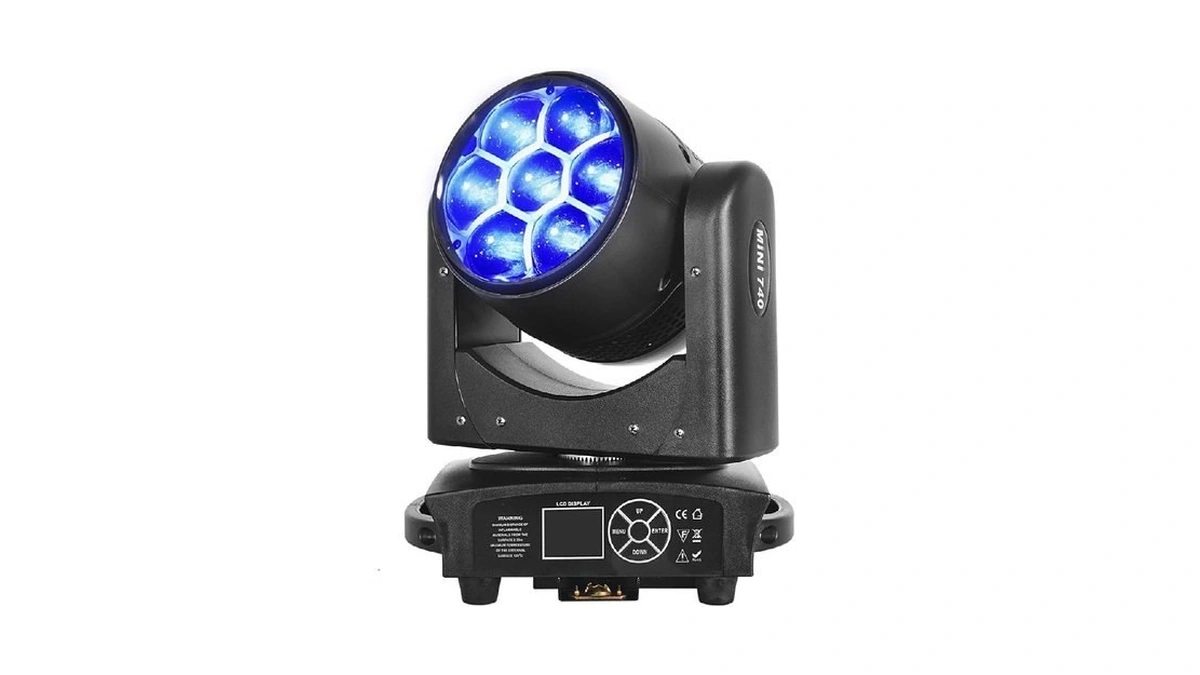 Dreamland Mini Moving Head Dj Lights 7x40w Rgbw 4 In1