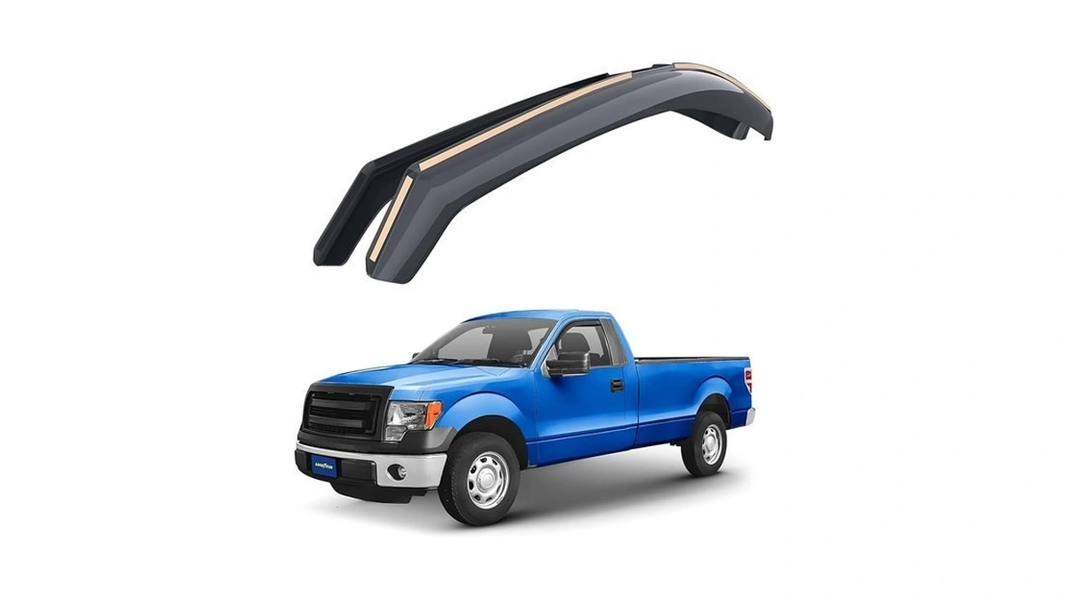 Goodyear Shatterproof In-channel Window Deflectors For Trucks Ford F150 2009-2014