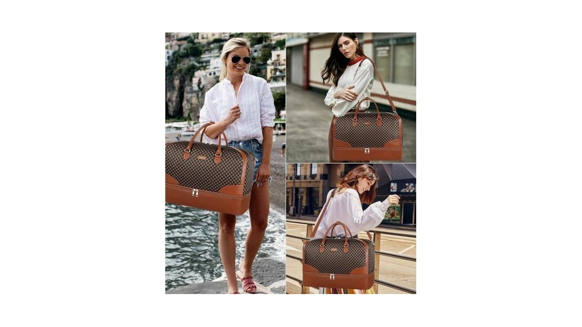 Weekender Bag For Women Travel Duffel Bag - Carry On