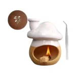 Zynzthos Mushroom Incense Holder, Ceramic Palo Santo Holder – Suitable