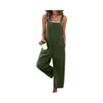 Ekouaer Overalls For Women Baggy Bib Jumpers Casual Sleeveless Jumpsuits