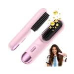 Go Brush Pro For Short Hair Hair Straightener Brush Cordless