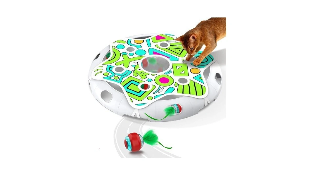 Oxawo Cat Toys Interactive Maze Game Mouse Catching For Indoor