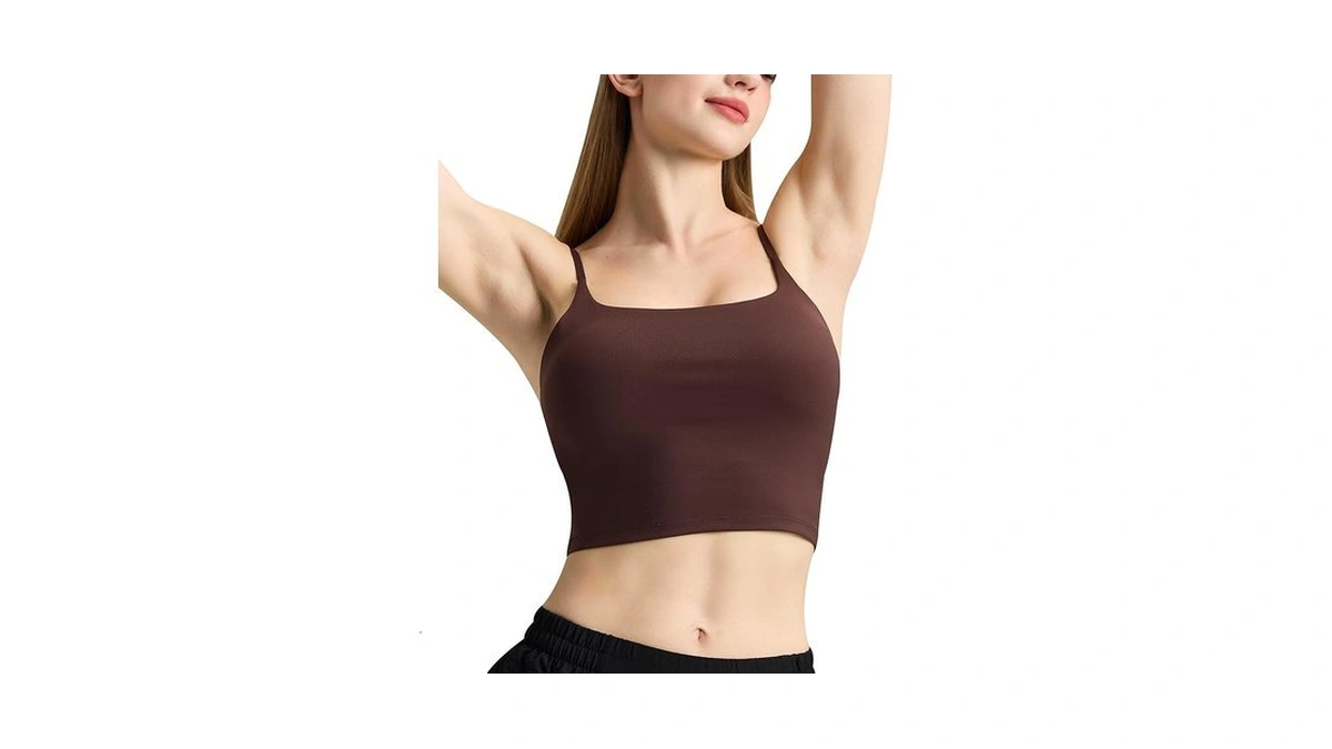 Ifnow Tank Tops For Women Adjustable Spaghetti Strap Padded Longline