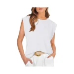 Reoria Womens Summer Sleeveless Cotton Tank Tops 2025 Spring Fashion
