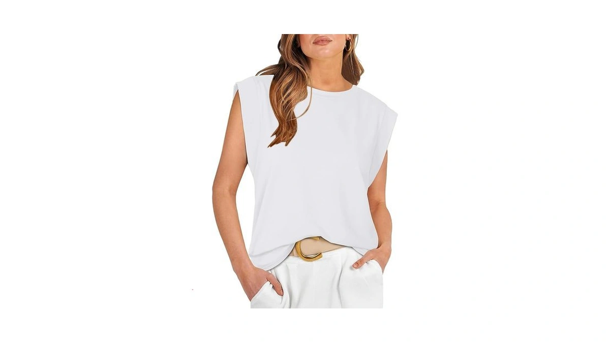 Reoria Womens Summer Sleeveless Cotton Tank Tops 2025 Spring Fashion