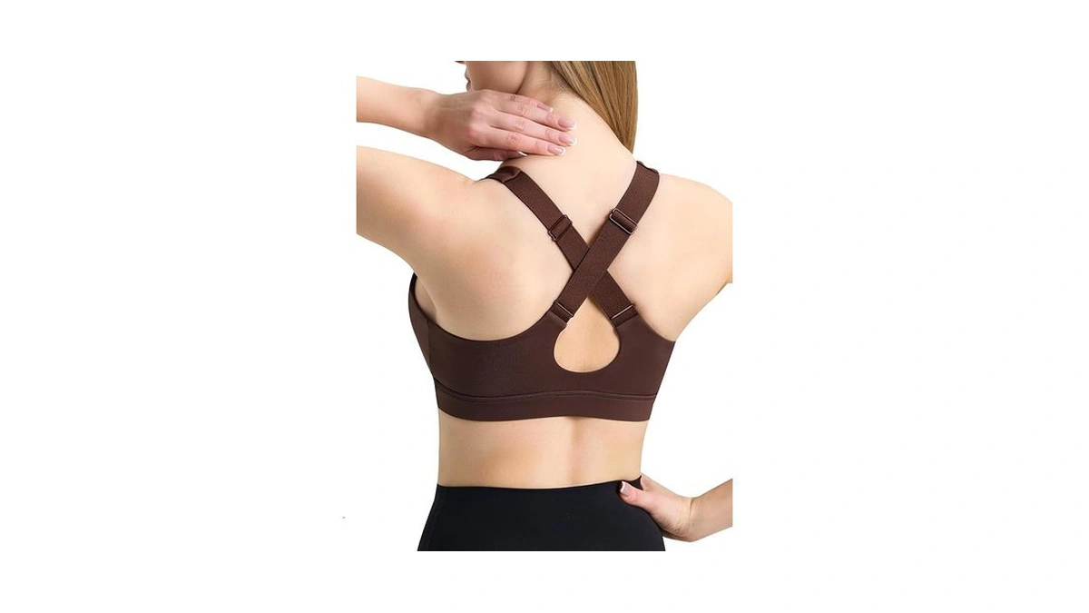 Ifnow Sports Bra For Women Padded Criss Cross Back Sports