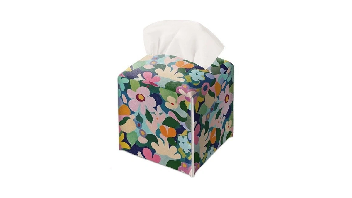 Modern Square Leather Tissue Box Cover/case Holder Gifts For Women