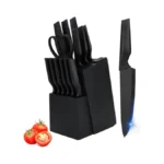 Knife Set, 14pcs Kitchen Knife Set With Block Self Sharpening,