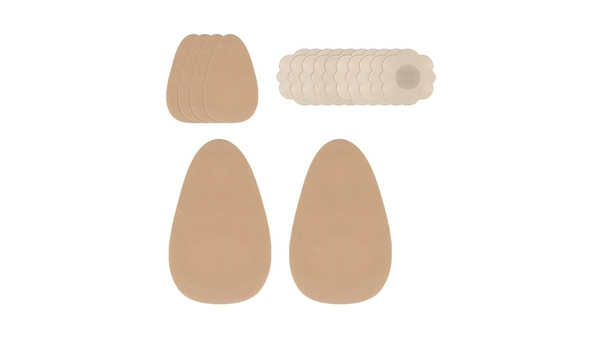 Bewteim Plus Size Adhesive Beast Tape For Lifting, 3 Pairs