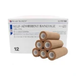 Henry Schein Tan Non-woven 6”x5 Yds Bandage- Latex-free, Self-adherent, Non-sterile
