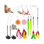 Hosfroll Cat Toys, 2 Pack 3 In 1 Interactive Cat